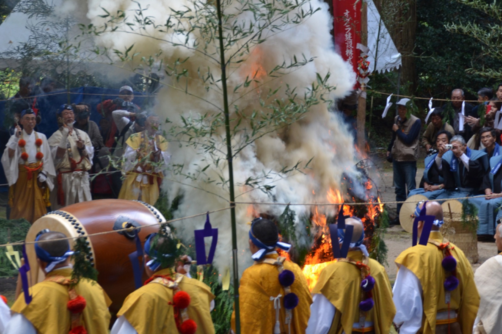 三徳山炎の祭典 過去開催の参考写真(2022年)