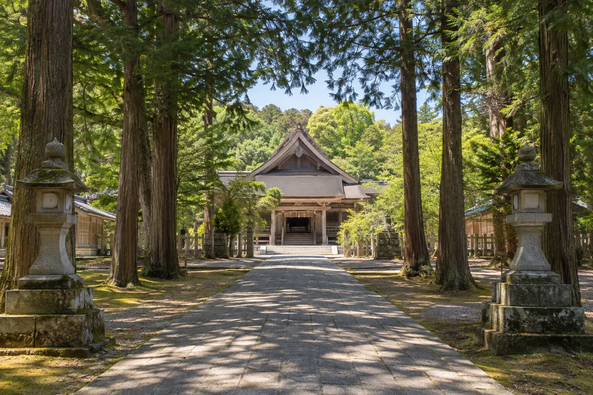 隠岐神社をテーマにしたAI生成イメージ