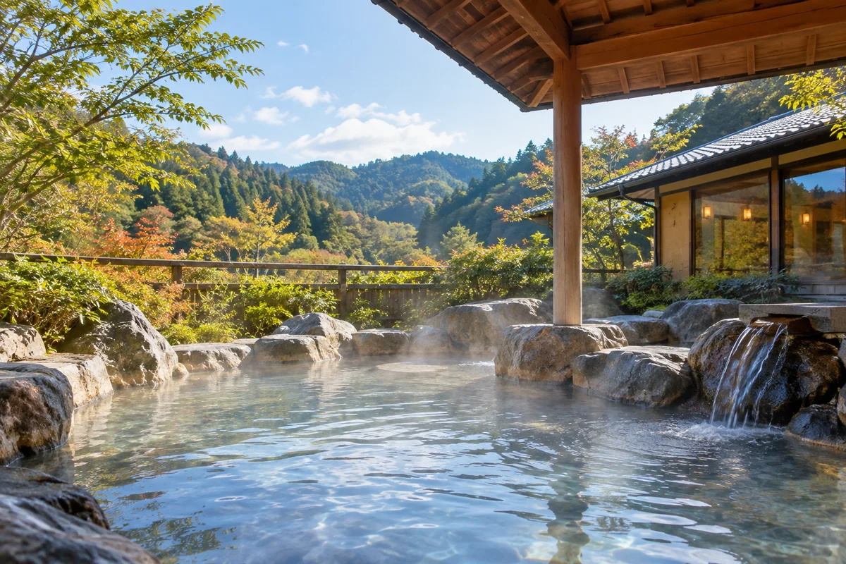 湯屋温泉 リフレパークきんたの里をテーマにしたAI生成イメージ