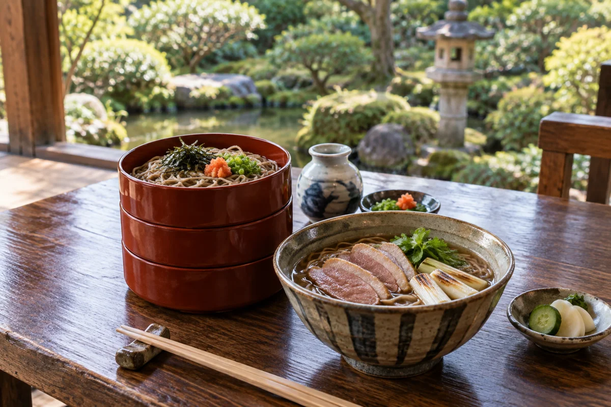 AI-generated illustration inspired by Izumo Soba Yakumoan