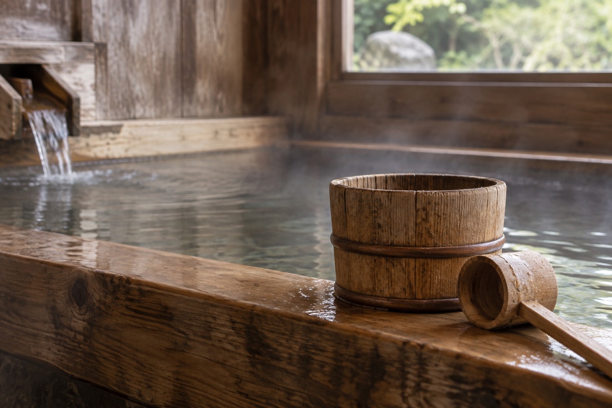 木屋旅館をテーマにしたAI生成イメージ