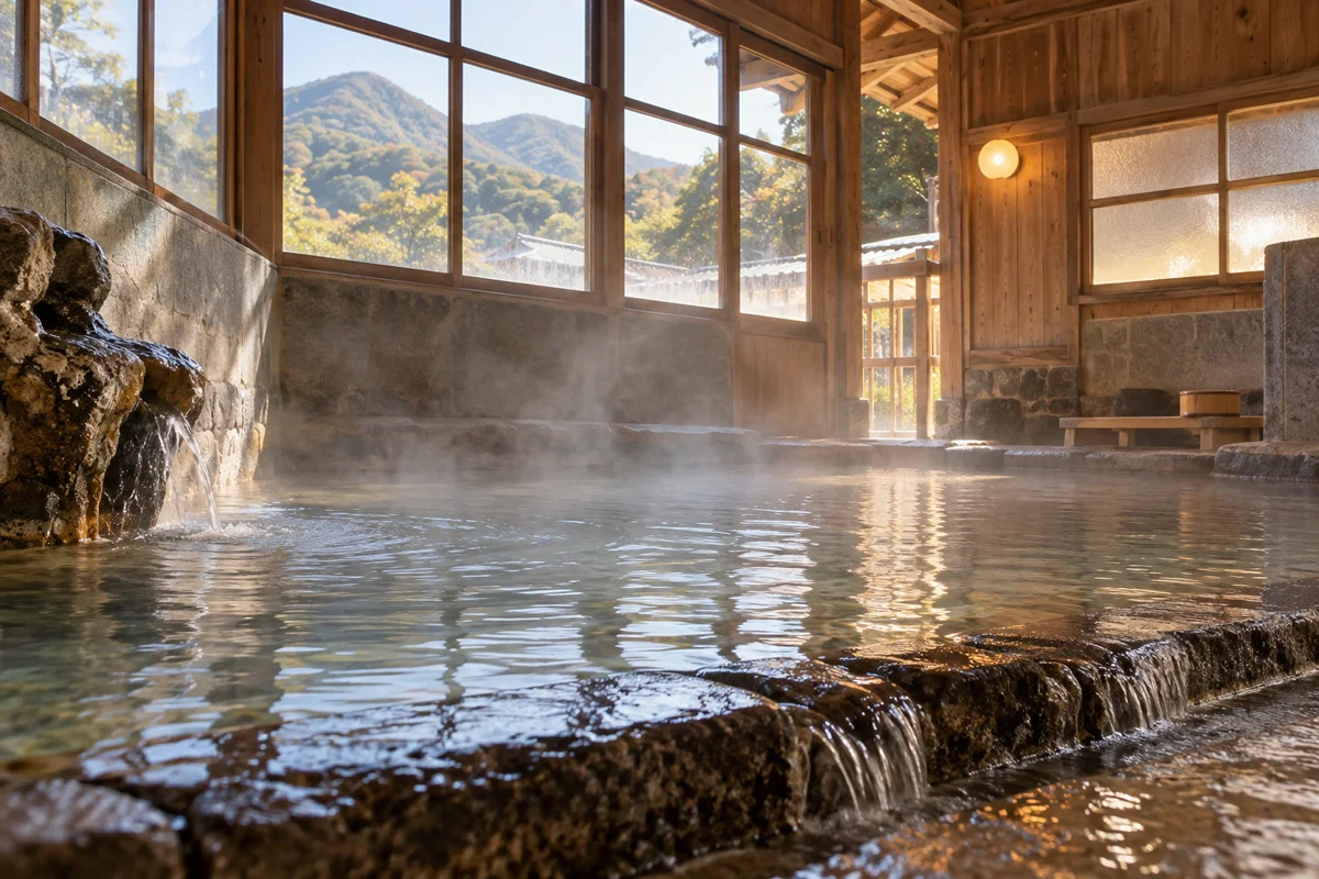 三瓶温泉 亀の湯をテーマにしたAI生成イメージ
