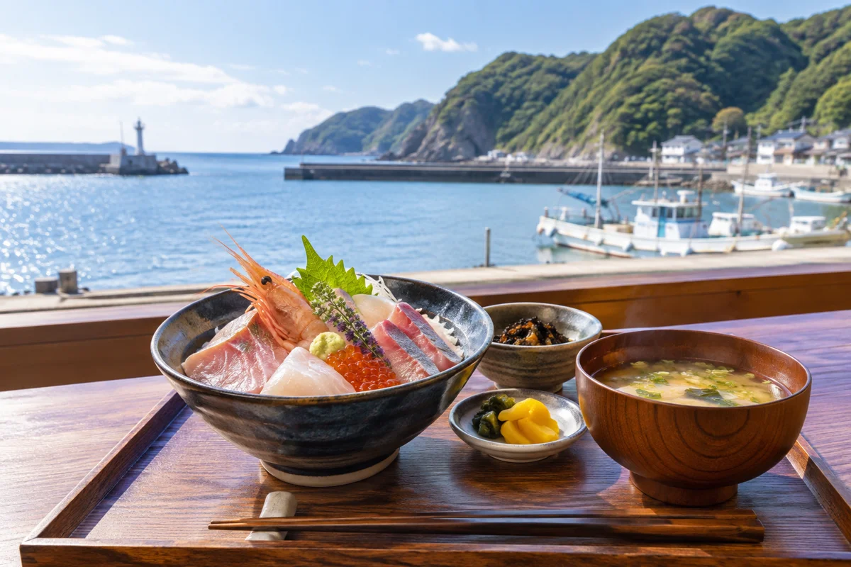 港の食堂 KANをテーマにしたAI生成イメージ