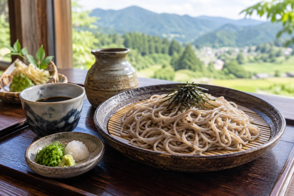 手打ちそば千蓼庵をテーマにしたAI生成イメージ