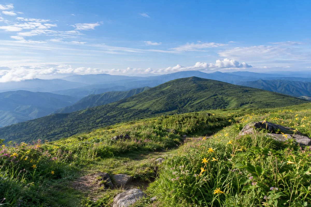 吾妻山をテーマにしたAI生成イメージ