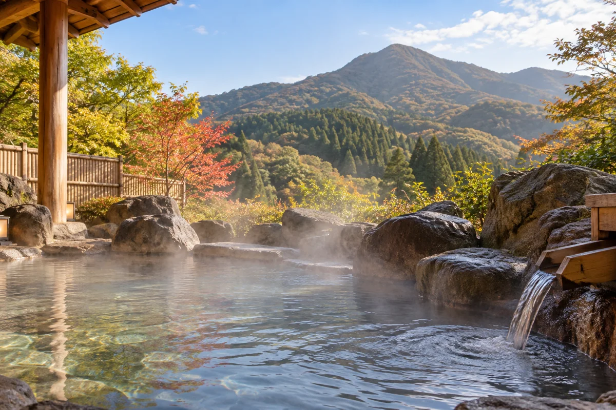 亀嵩温泉 玉峰山荘をテーマにしたAI生成イメージ