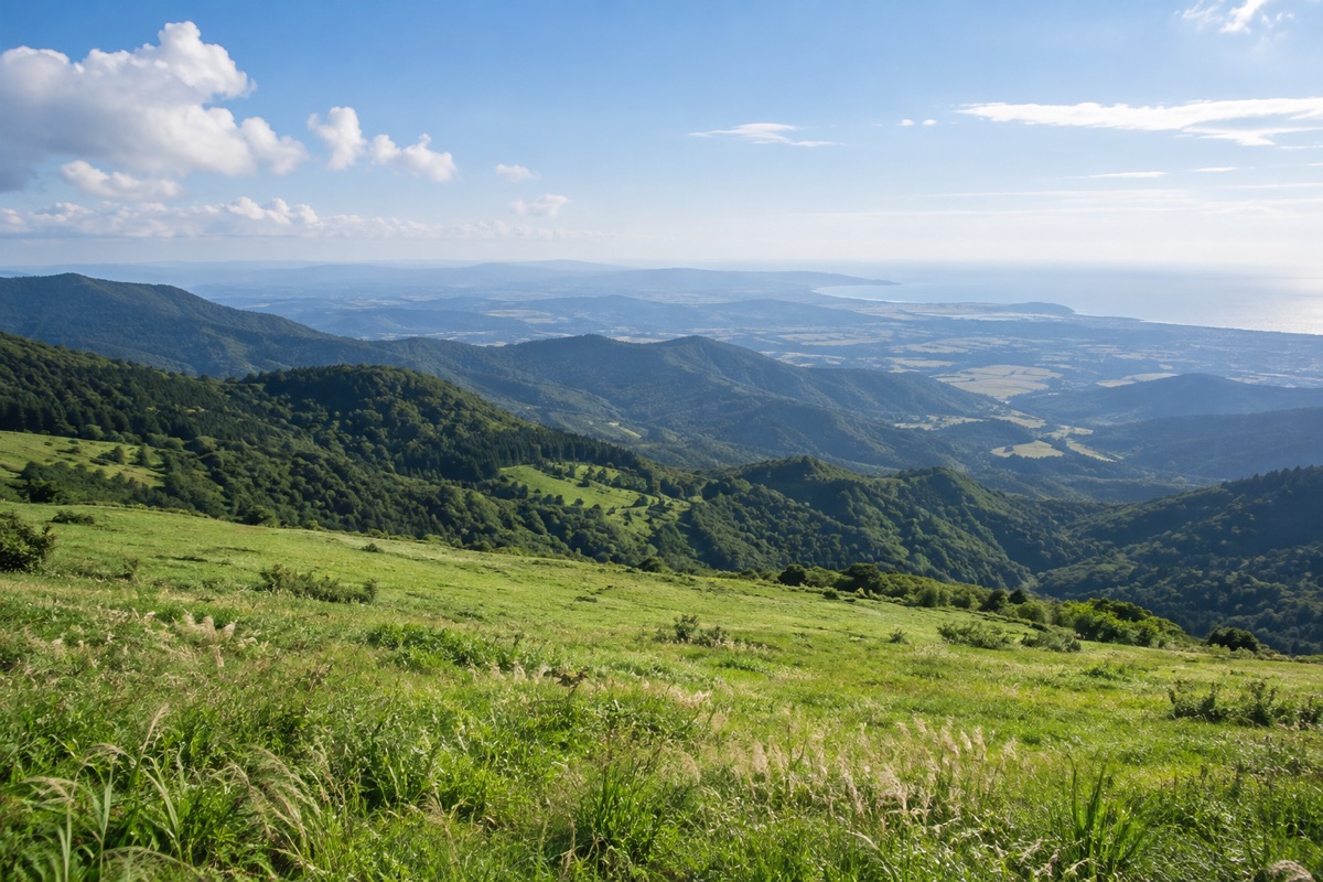 大山ますみず高原をテーマにしたAI生成イメージ