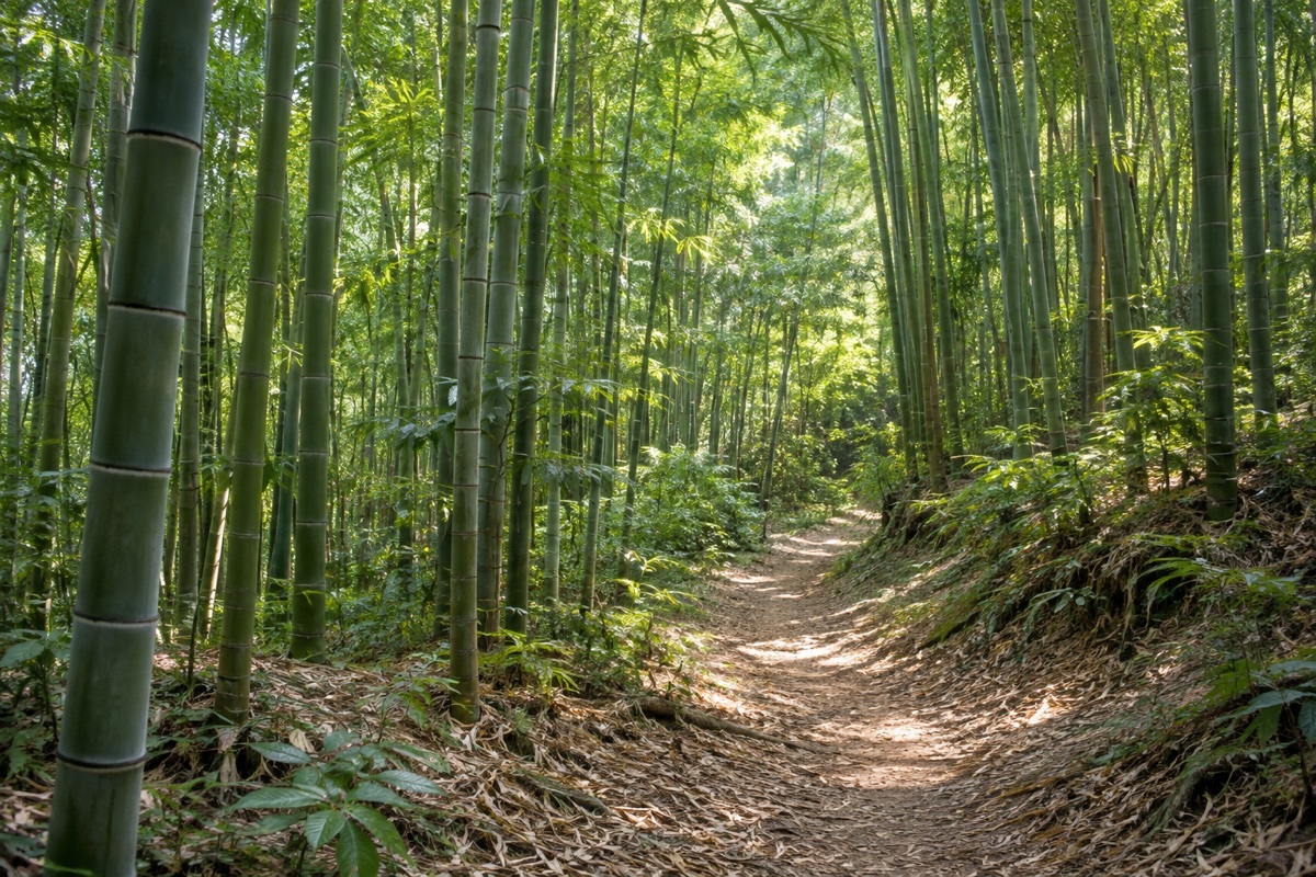 船岡竹林公園をテーマにしたAI生成イメージ