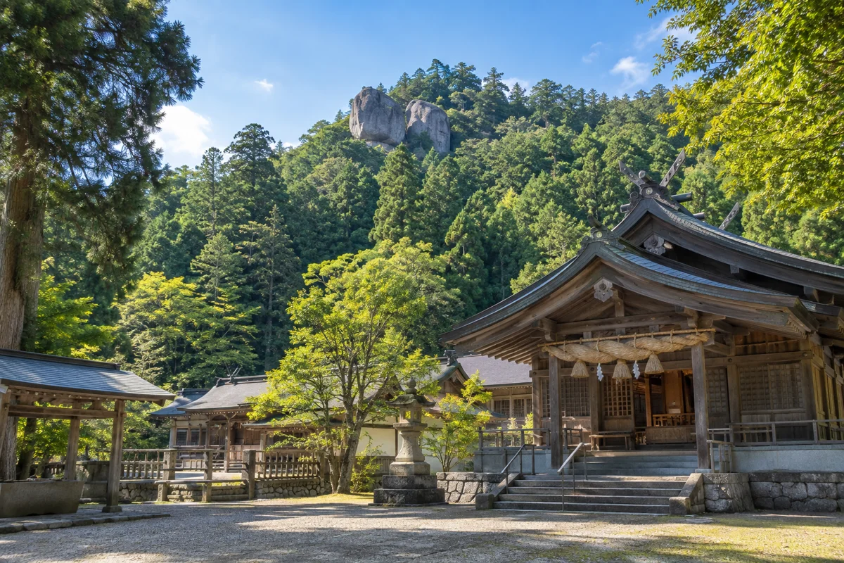 AI-generated illustration inspired by Soga Shrine