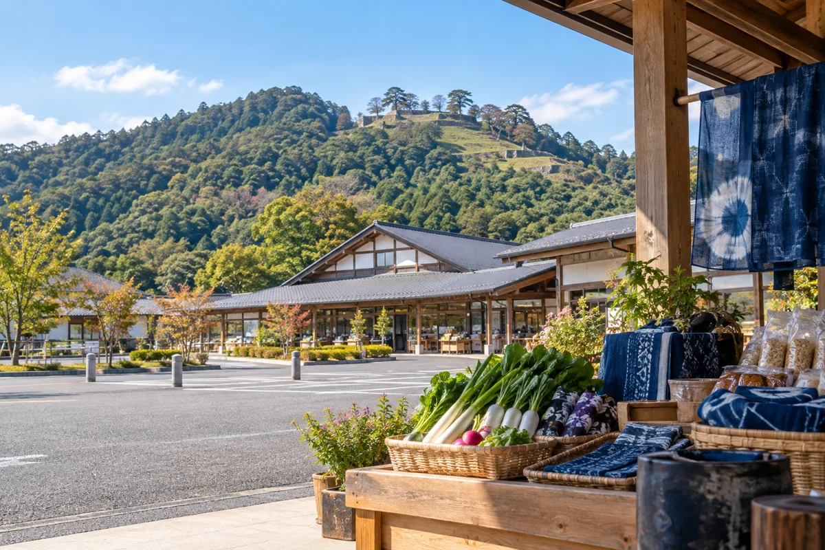 道の駅 広瀬・富田城をテーマにしたAI生成イメージ