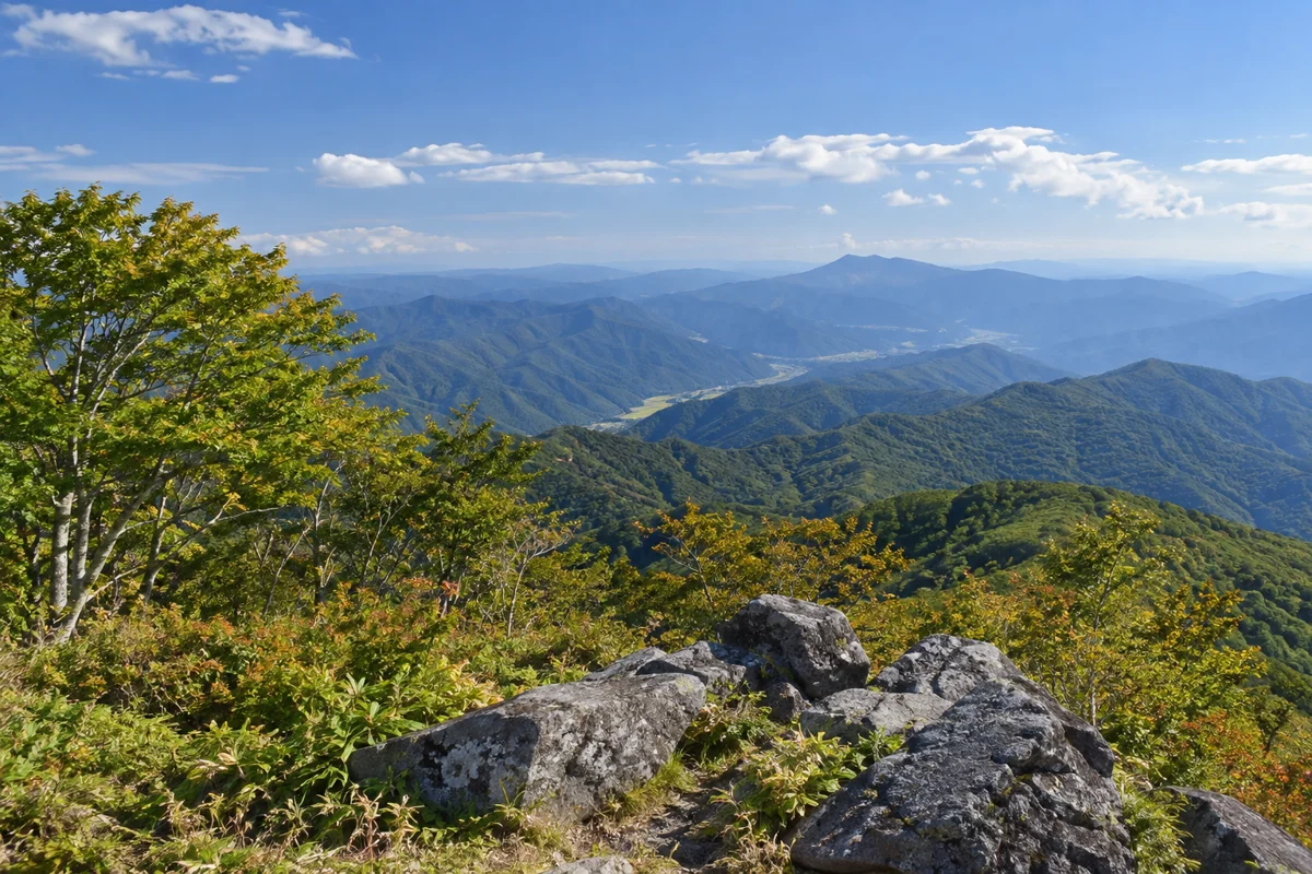 安蔵寺山をテーマにしたAI生成イメージ
